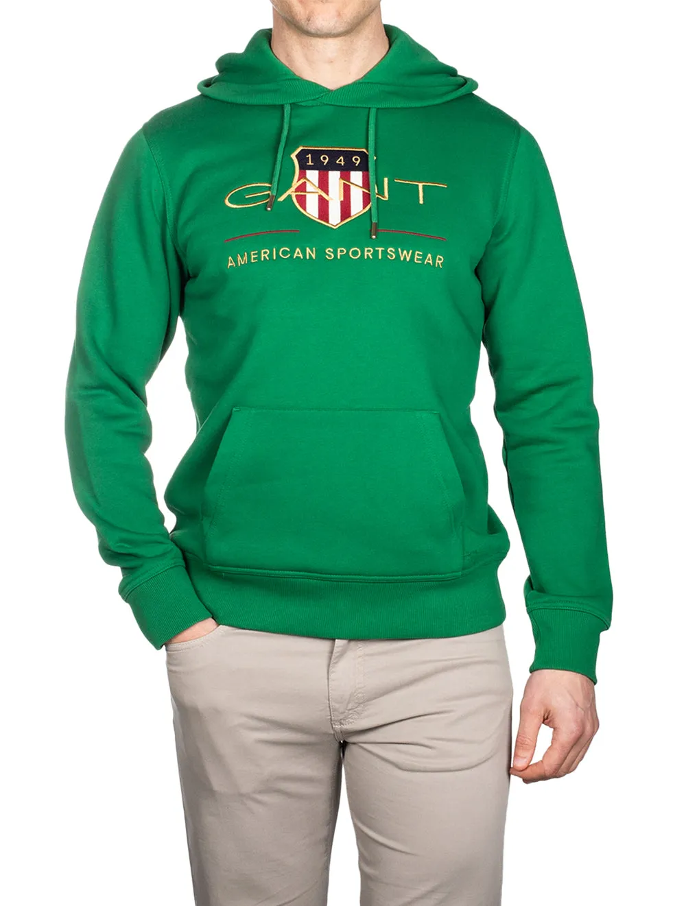 Archive Shield Hoodie Lavish Green