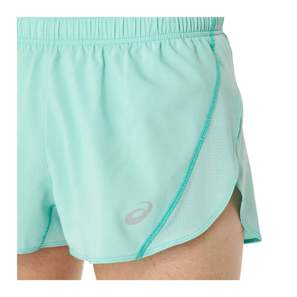 Asics Men's Core Split Running Short in Oasis Green SS25