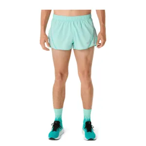 Asics Men's Core Split Running Short in Oasis Green SS25