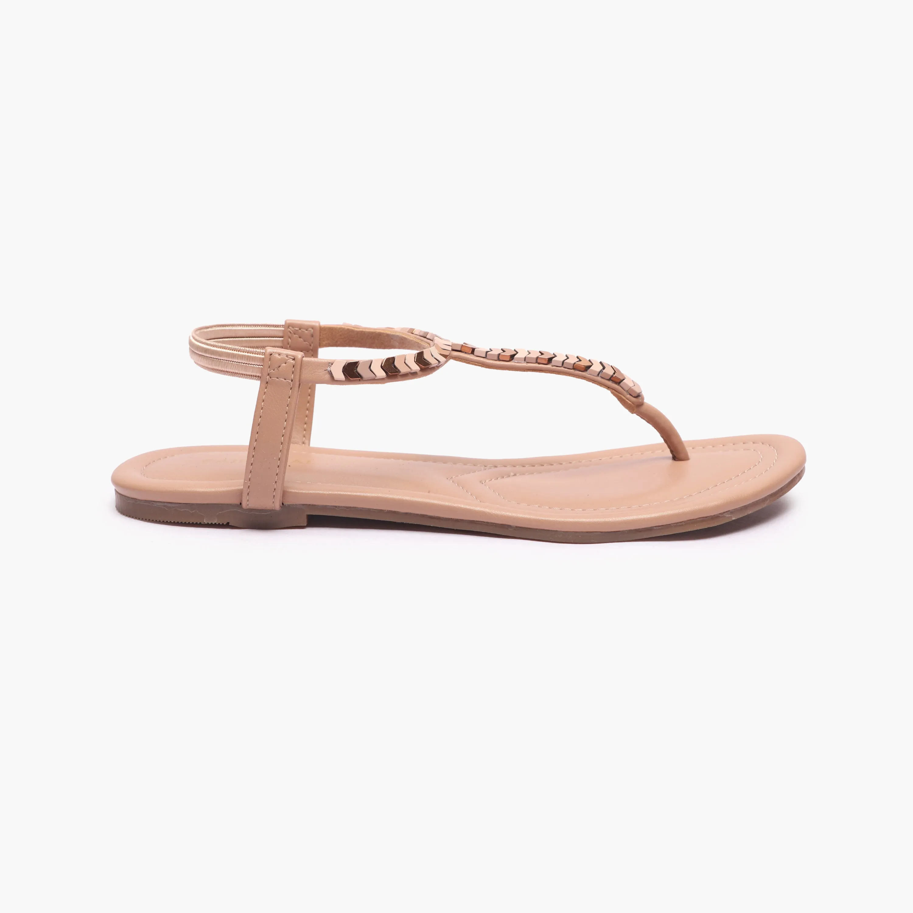 Back Elastic Flat Sandals