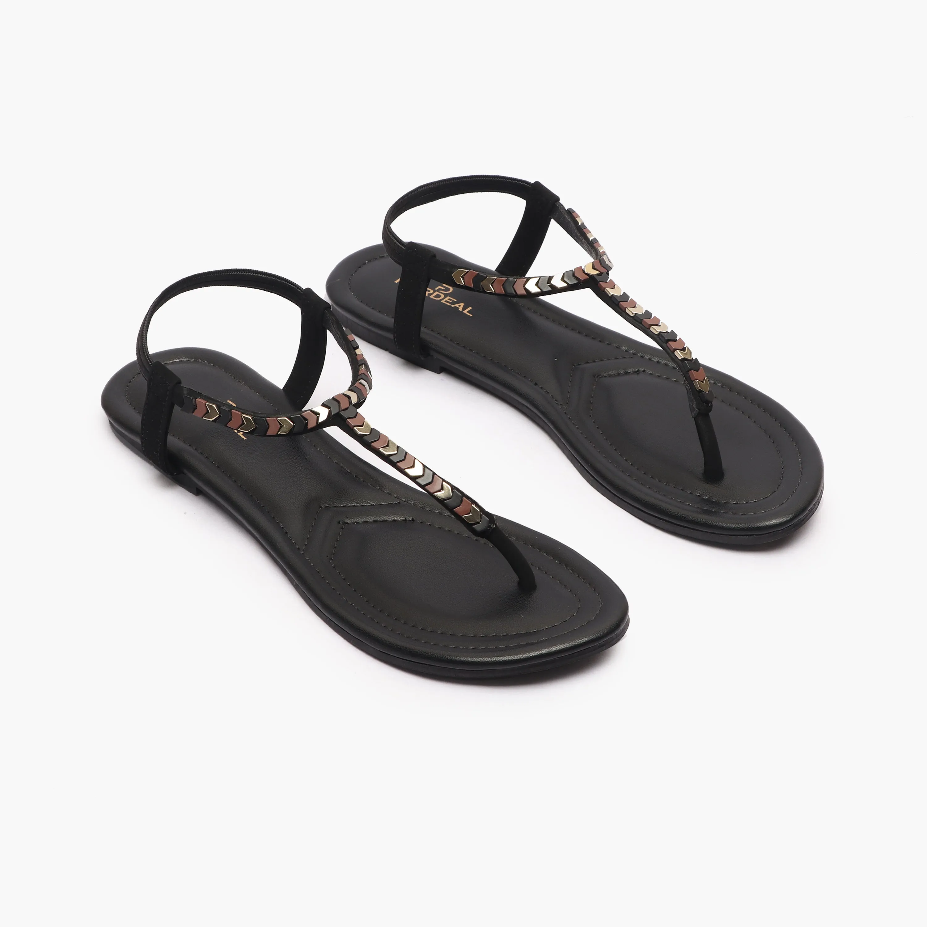 Back Elastic Flat Sandals
