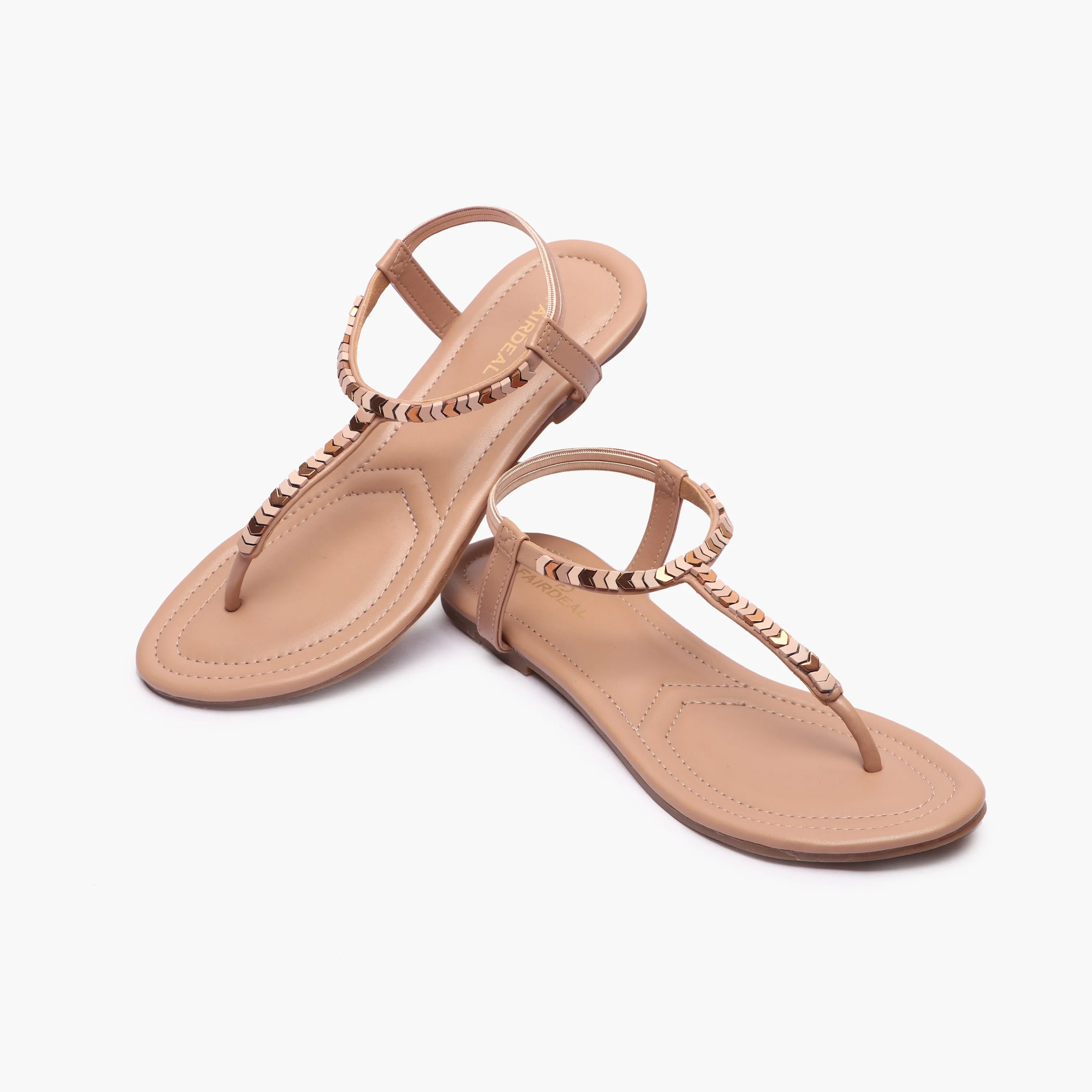 Back Elastic Flat Sandals