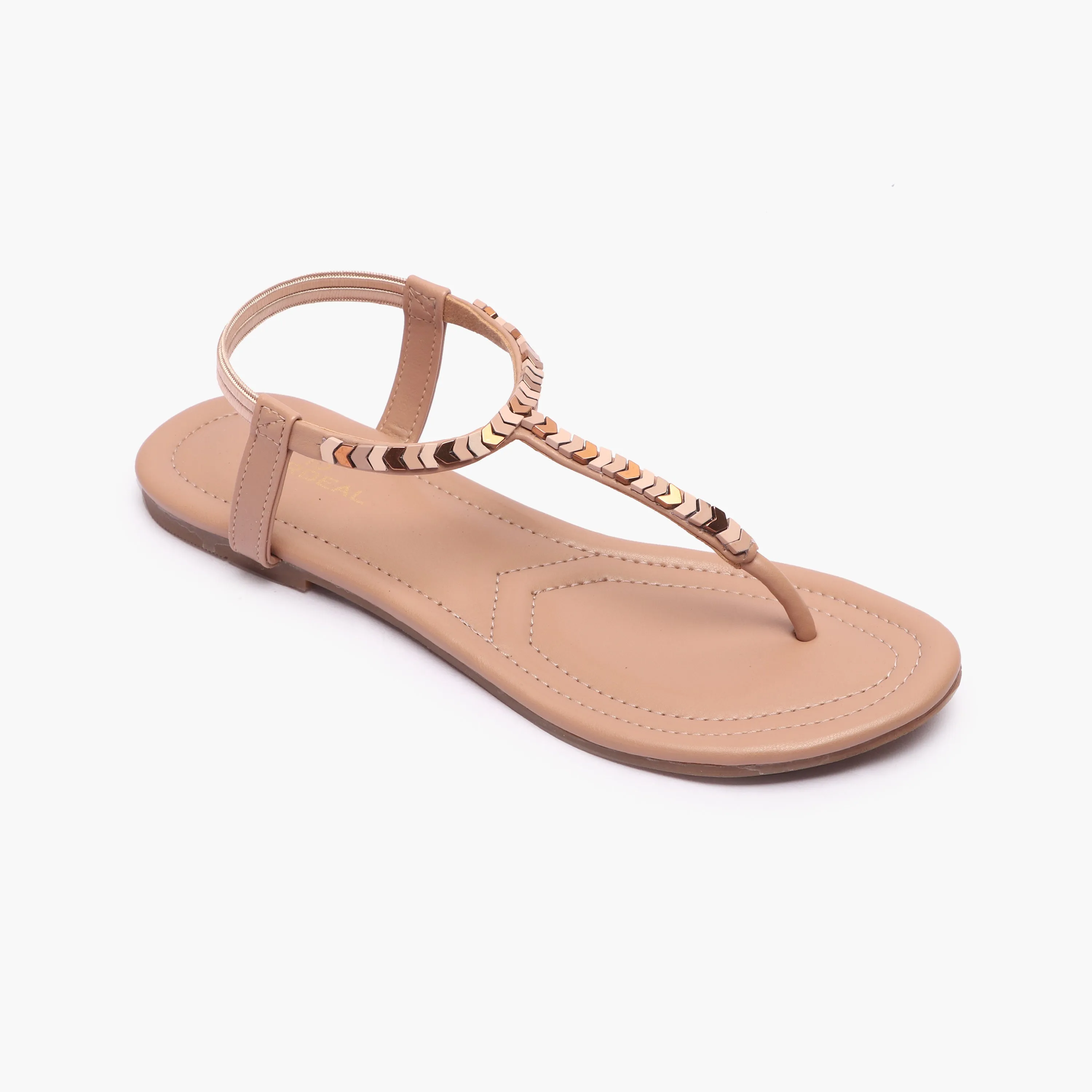 Back Elastic Flat Sandals