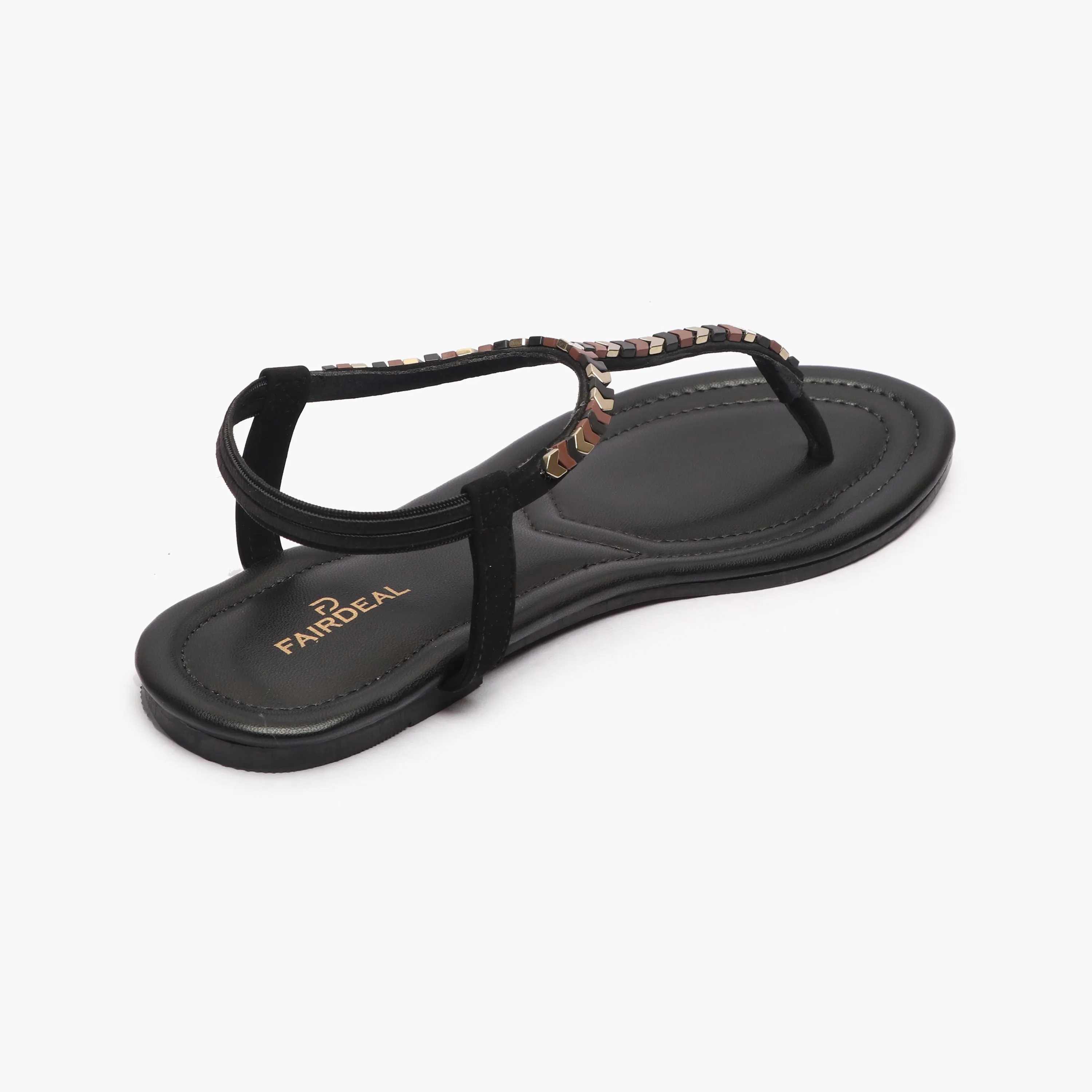 Back Elastic Flat Sandals