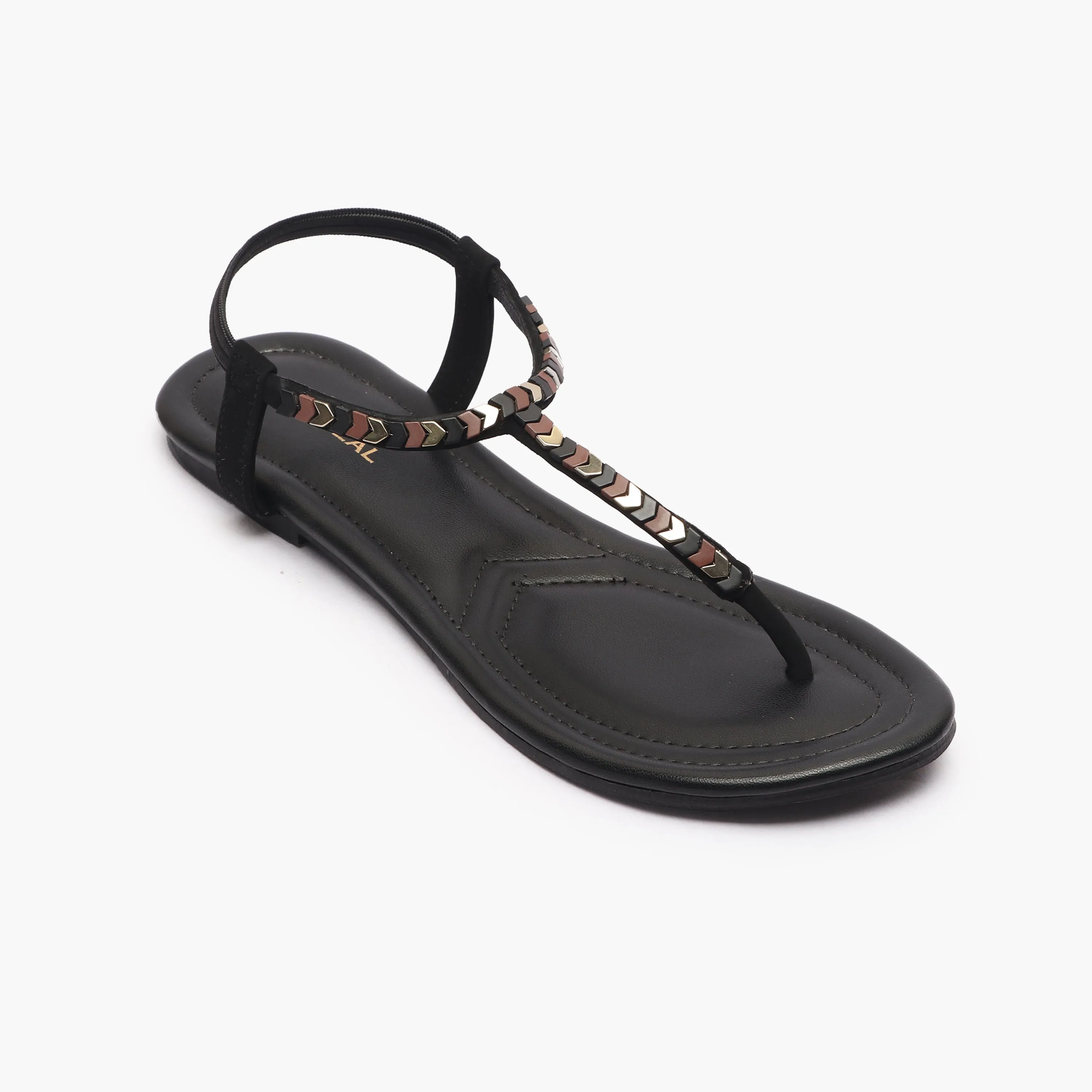 Back Elastic Flat Sandals