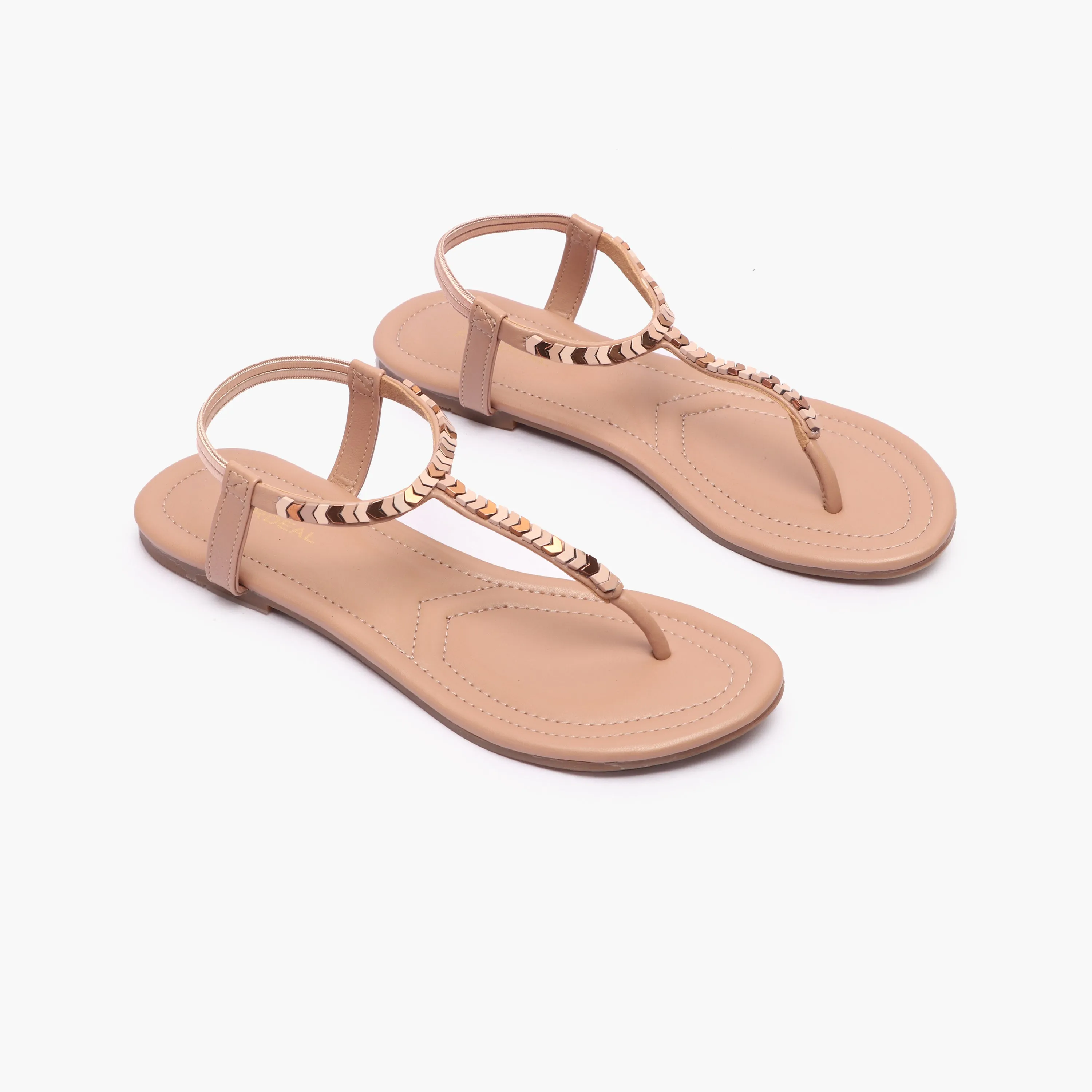 Back Elastic Flat Sandals