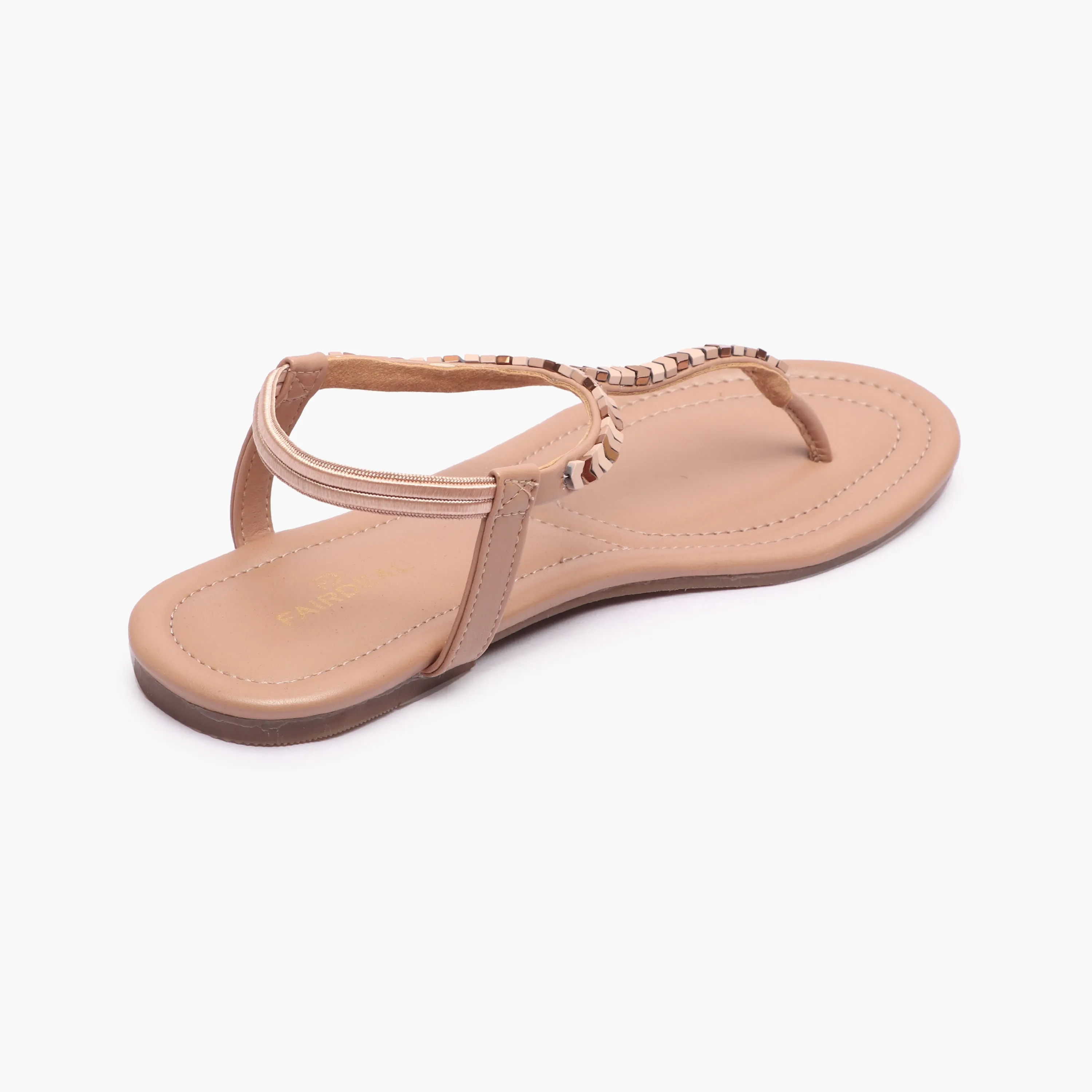Back Elastic Flat Sandals