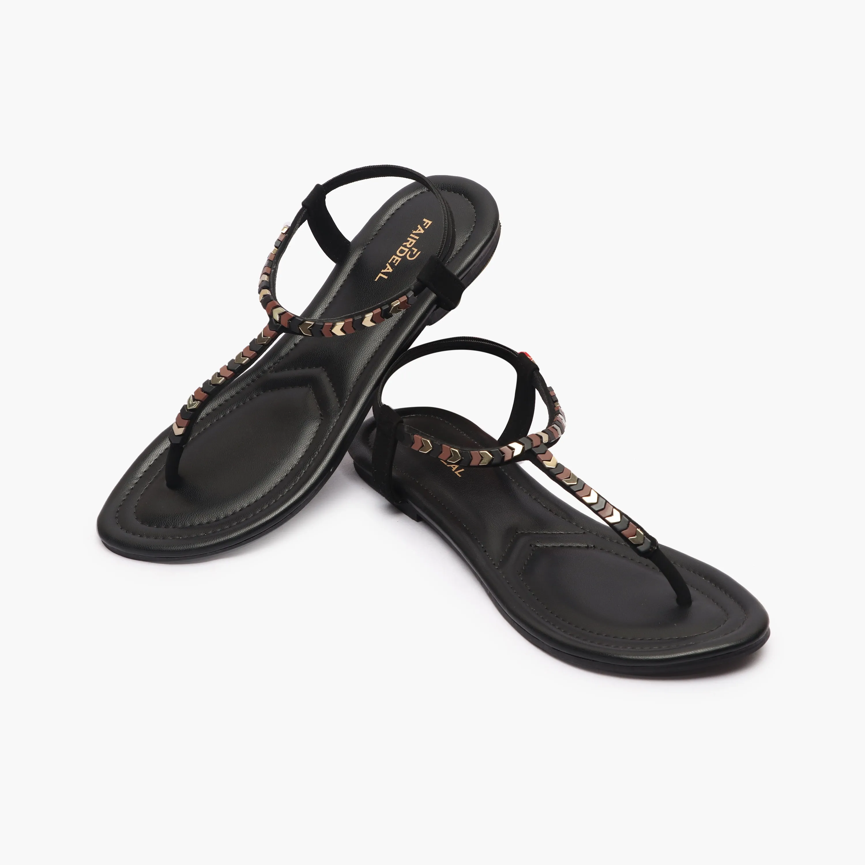 Back Elastic Flat Sandals