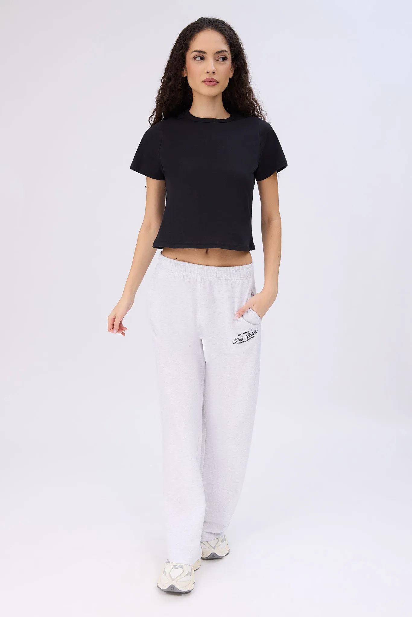 Beverly Hills Leisure Club Back Print Graphic Baby Tee