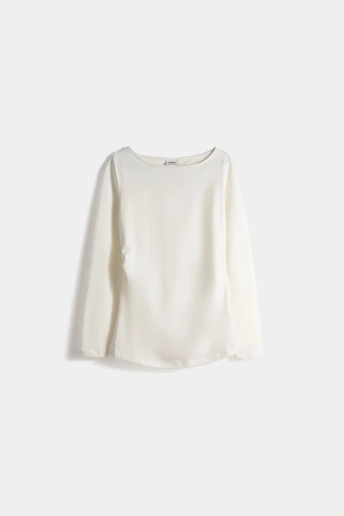 Classic Round Neck Solid T-Shirt For Women-White