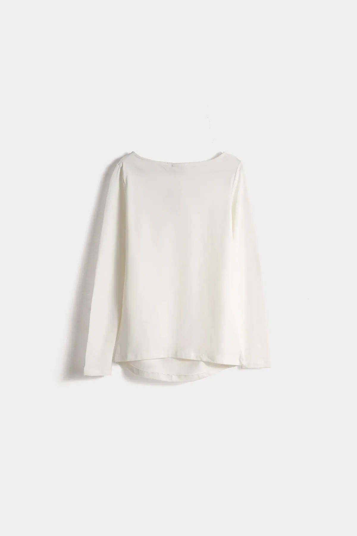 Classic Round Neck Solid T-Shirt For Women-White