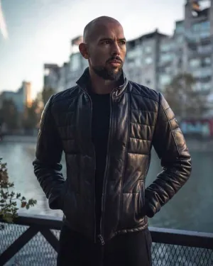 Cobra Andrew Tate Leather Puffer Jacket