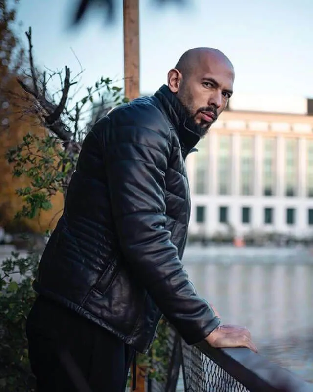 Cobra Andrew Tate Leather Puffer Jacket