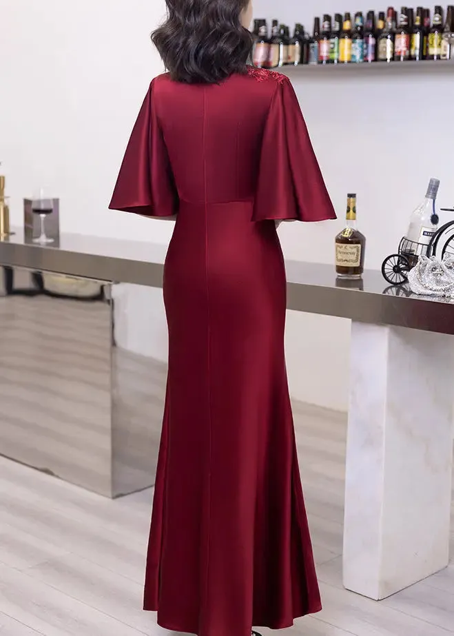 Cotton Long Dresses Butterfly Sleeve
