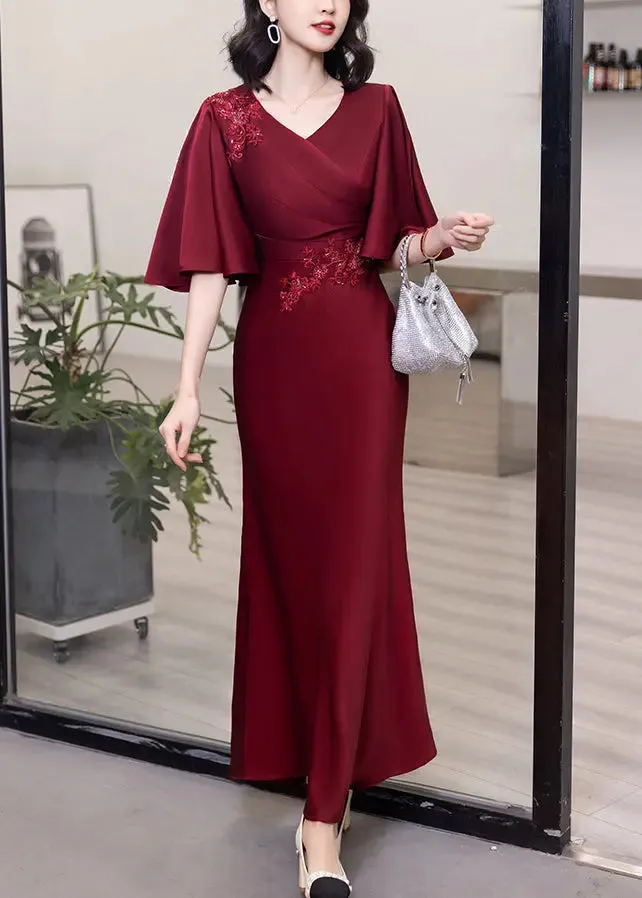 Cotton Long Dresses Butterfly Sleeve