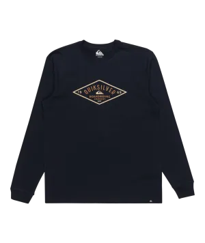 Diamond Logo Long Sleeve T-Shirt in Navy Blazer