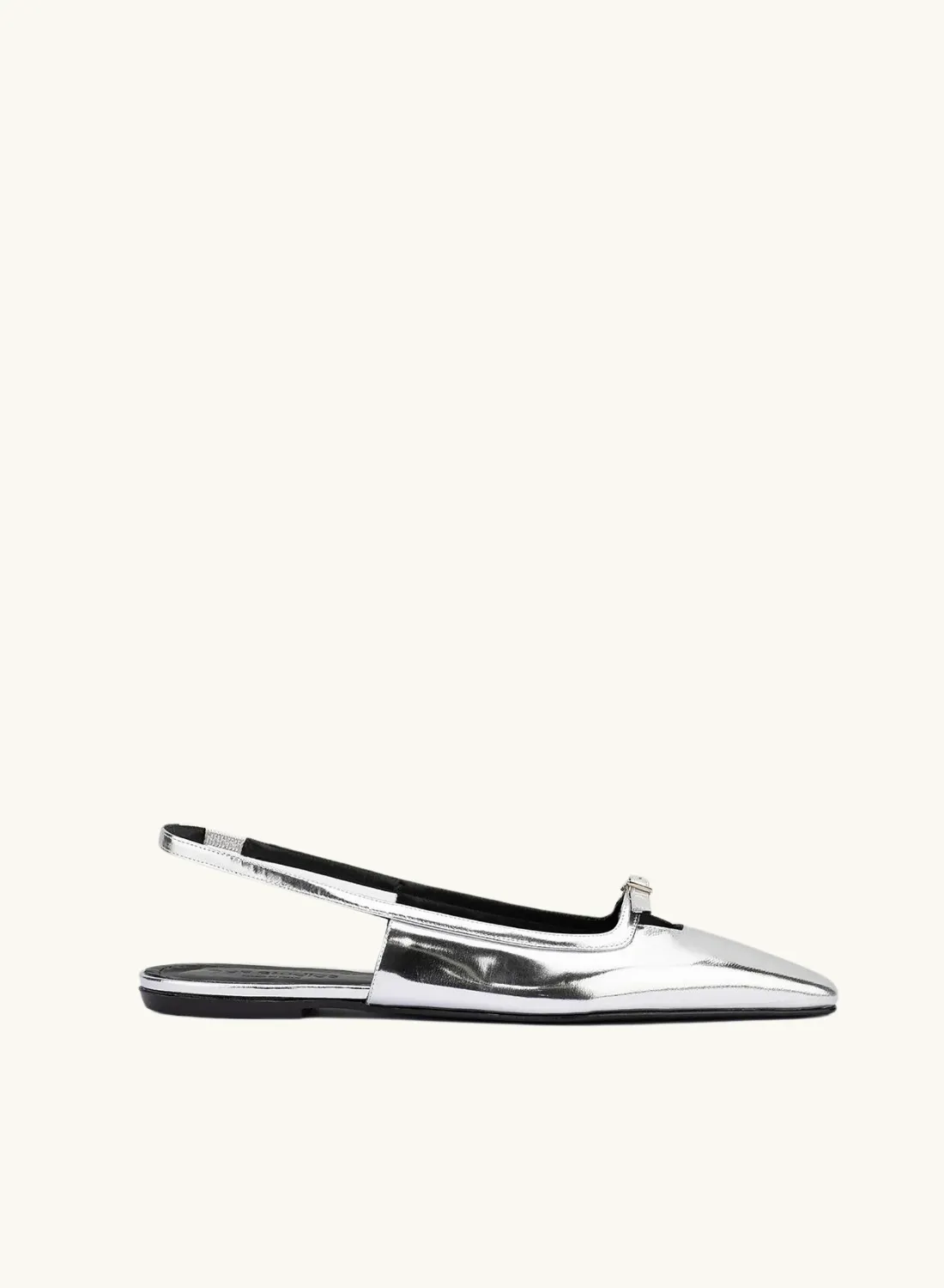 DoF Paulina Sling Back Flat in SILVER