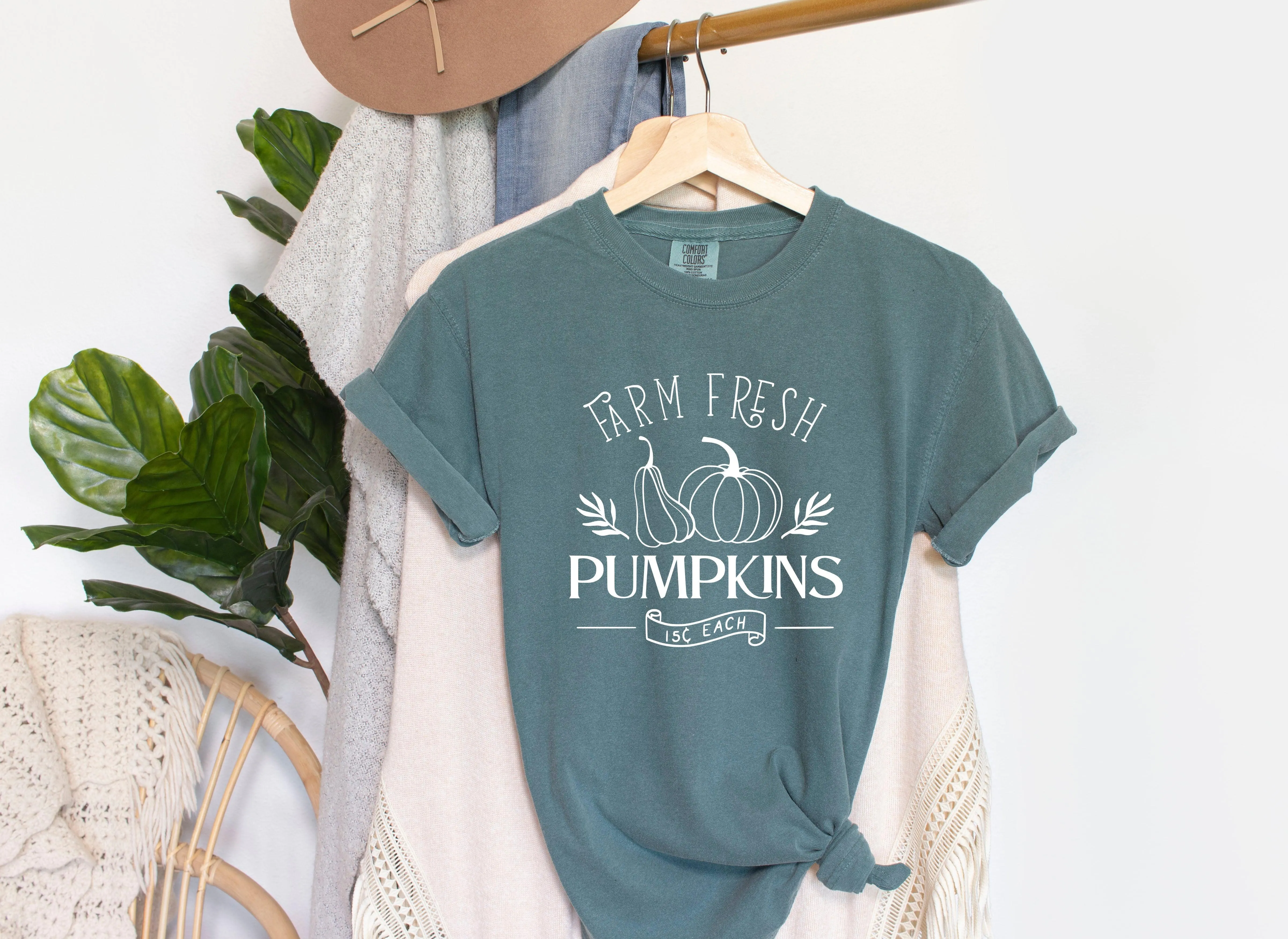Farm Fresh Pumpkins Fall Comfort Colors T Shirt