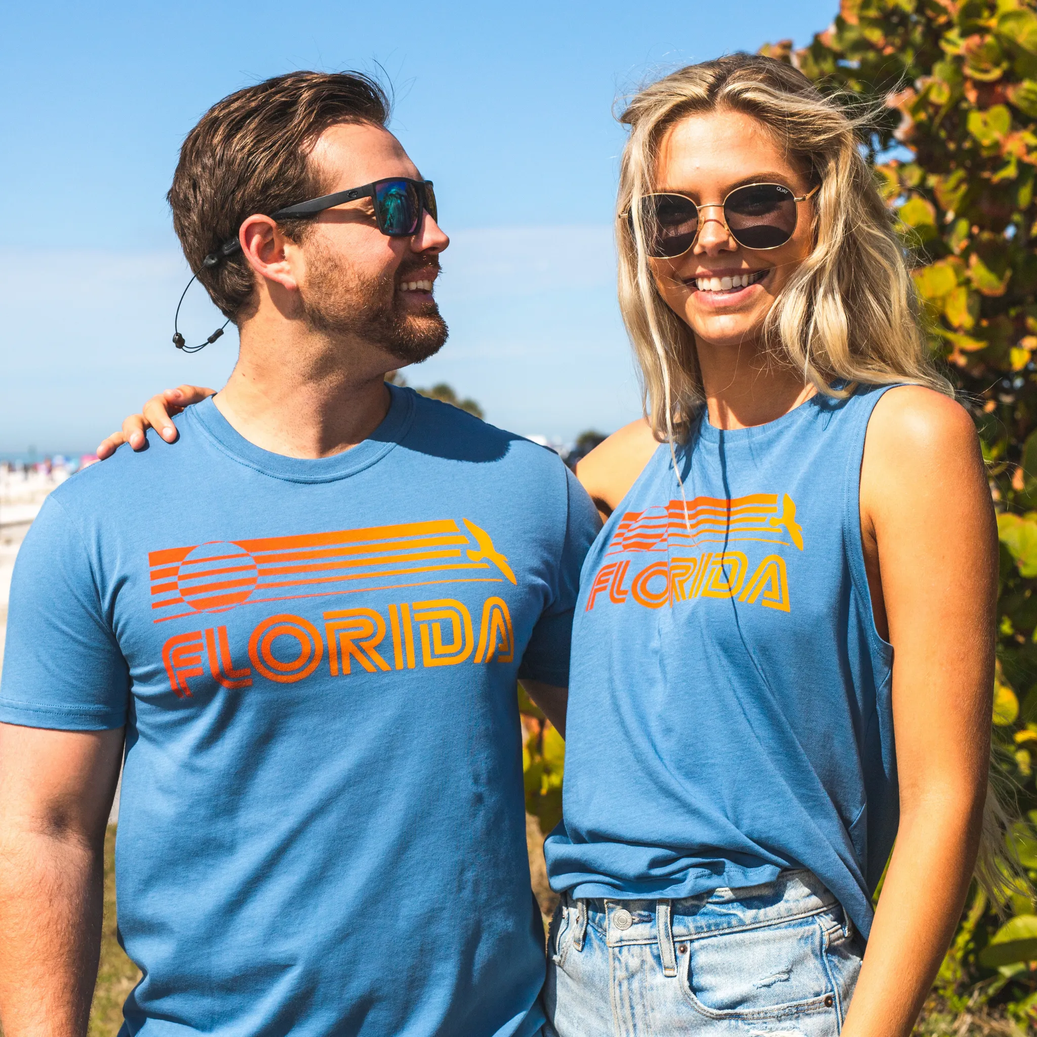 FLORIDA MUSCLE TANK - CAPTAIN'S BLUE