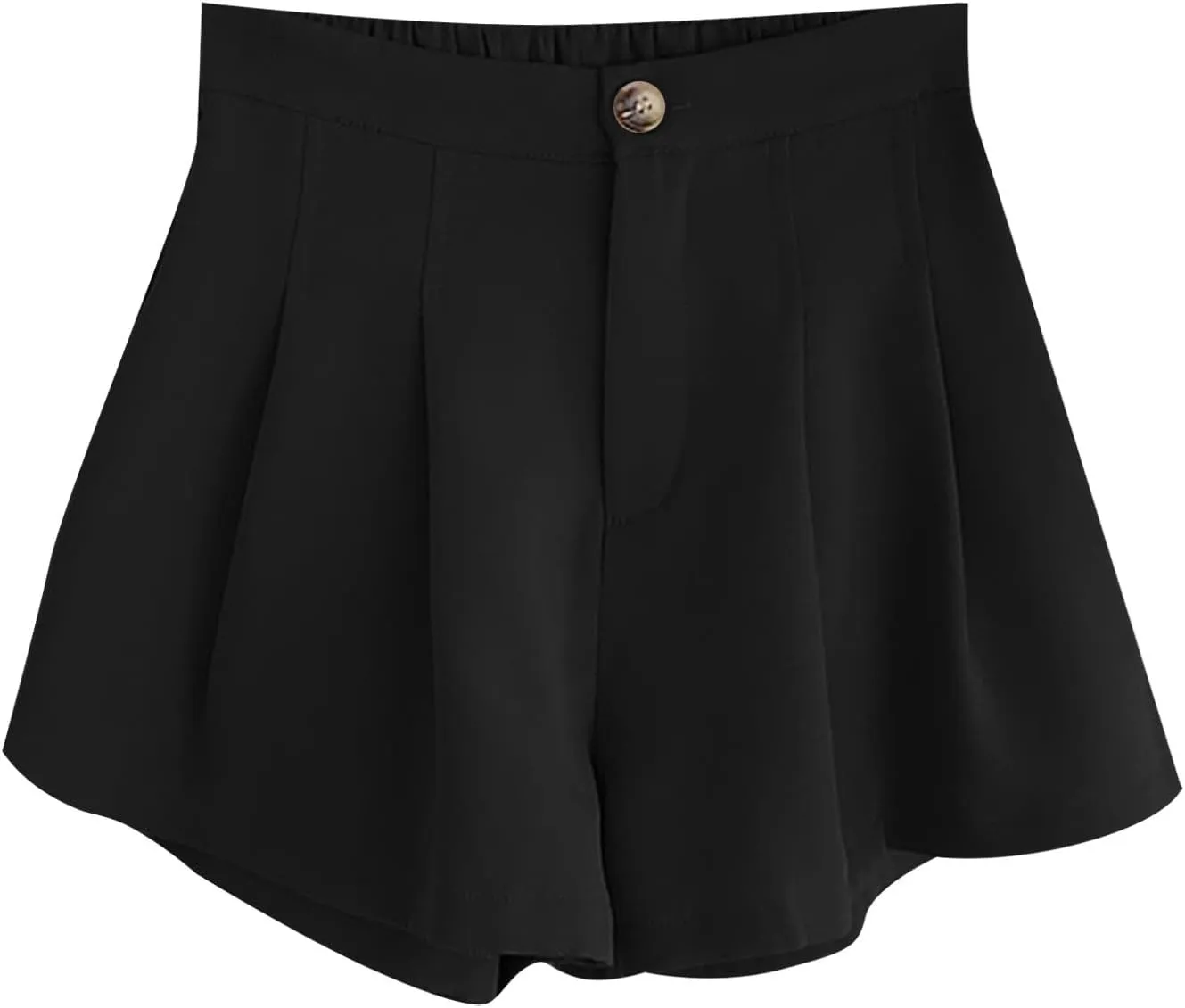 Flowy Shorts for Women Elastic Wide Leg High Waisted Pleated Shorts Summer Stretchy Trendy Thin Comfy Tennis Short