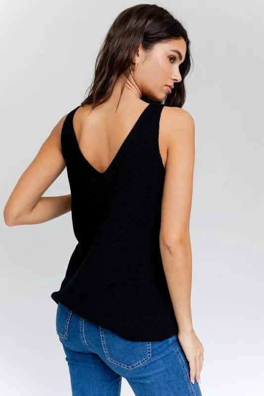 FS Clearance Front and Back Deep V-Neck Tank Top
