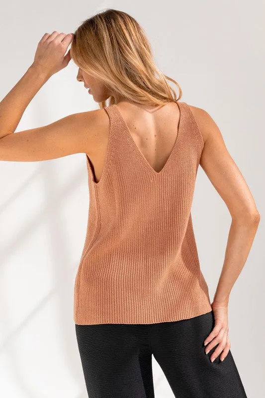 FS Clearance Front and Back Deep V-Neck Tank Top