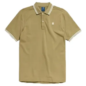 G Star Raw Mens Dunda Slim Stripe Polo Fresh Army Green