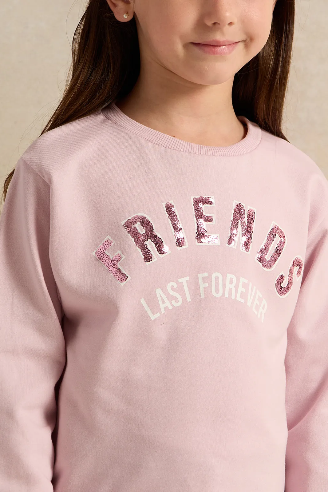 Girls Pink Friends Last Forever T-Shirt