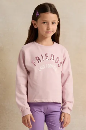 Girls Pink Friends Last Forever T-Shirt