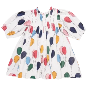 Girls Stevie Puff Sleeve Dress - Balloon Bunches