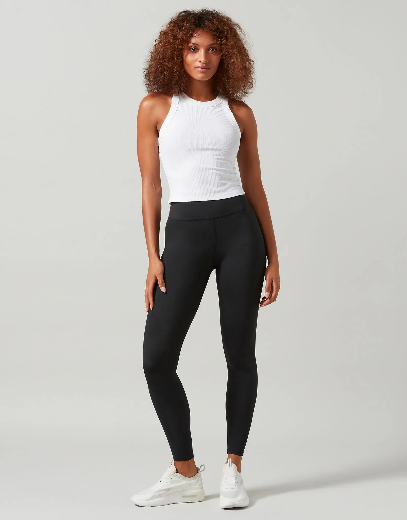 HARMONY Ribbed Tank - White