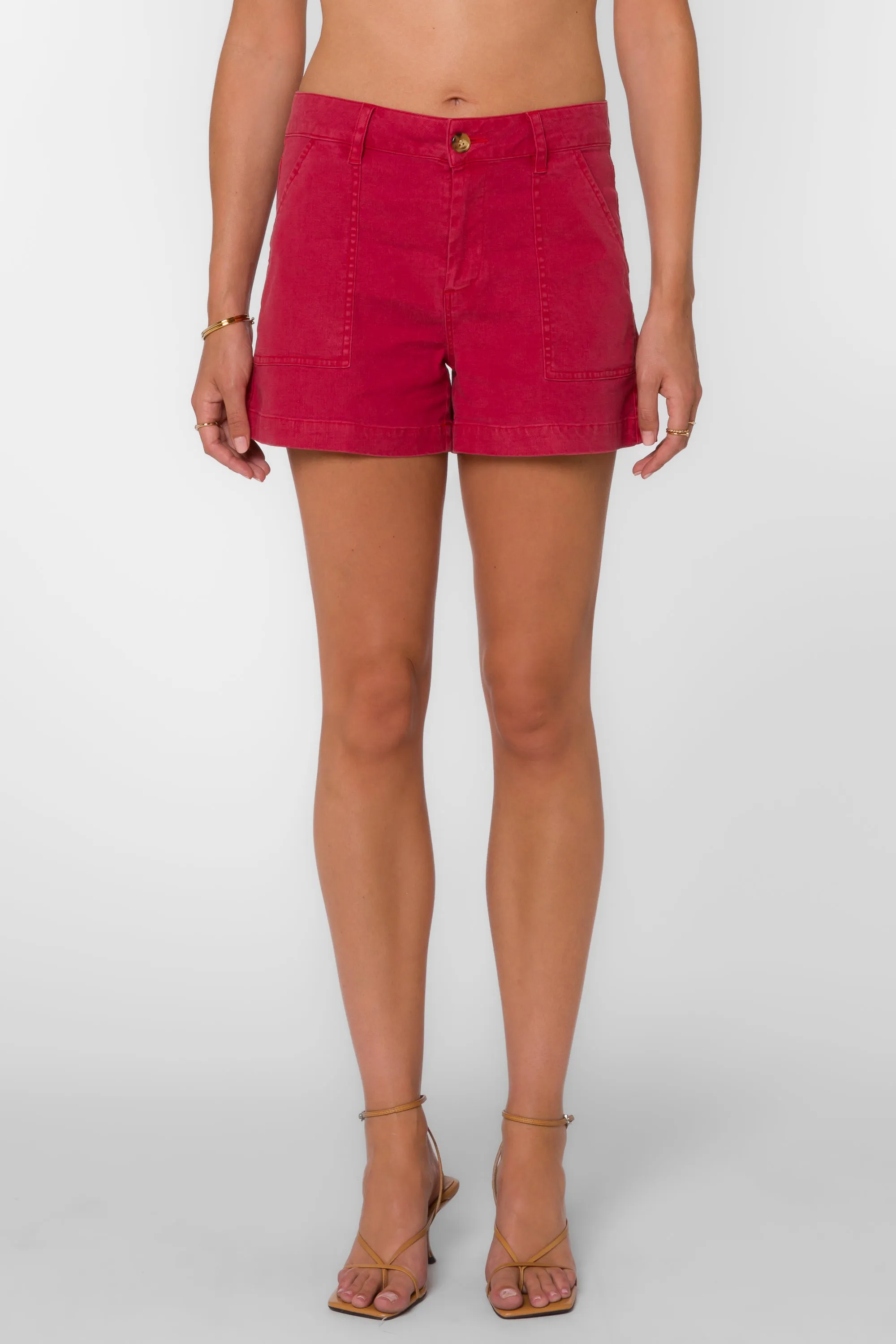 Jessie Spicy Red Shorts