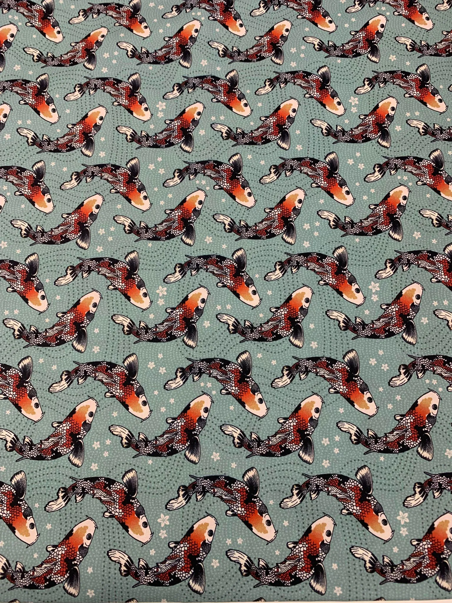 Kimonos & Koi - Japanese Koi Pond - Paintbrush Studio Cotton Fabric