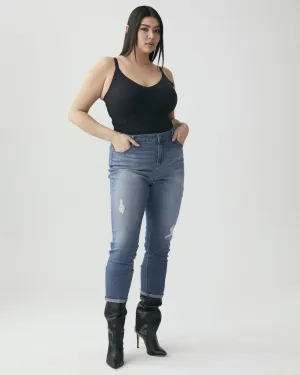 Kristen Rolled Skinny Jean | Medium Wash