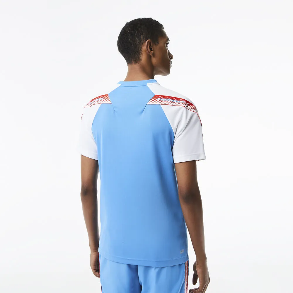 Lacoste Men's Sport Logo Stripe T-Shirt