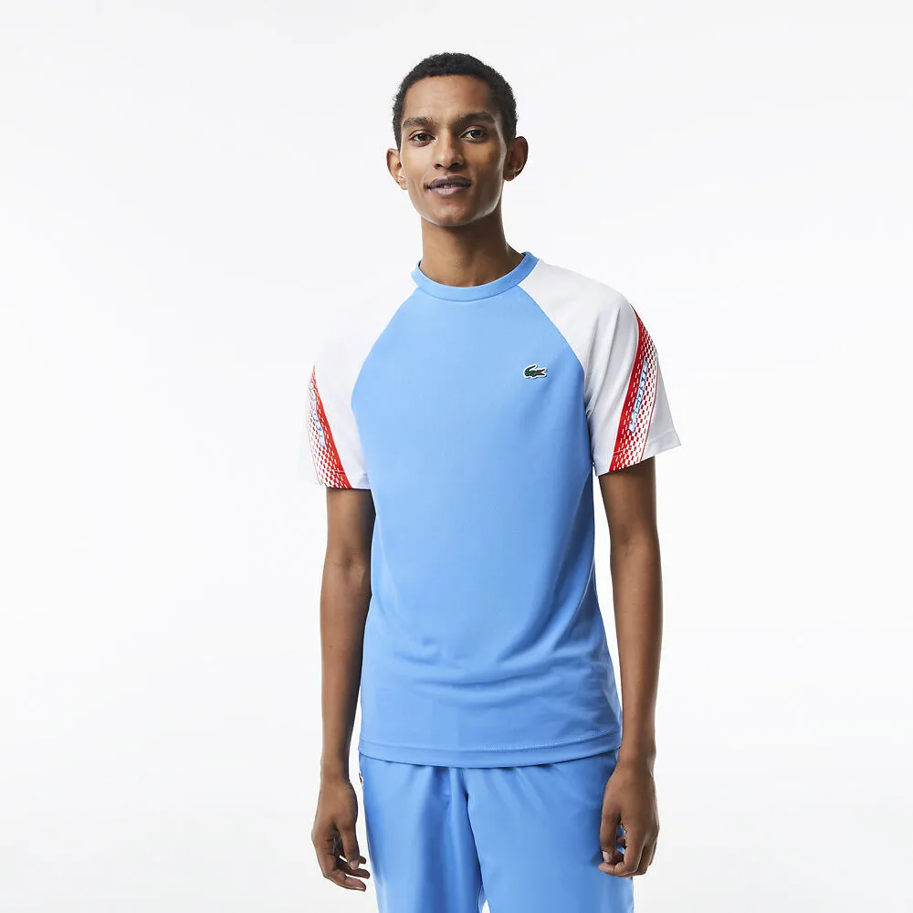Lacoste Men's Sport Logo Stripe T-Shirt