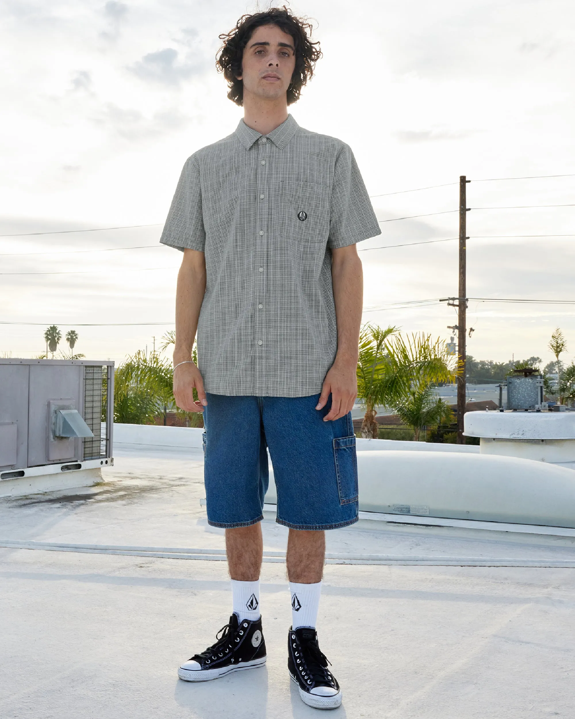 Lonsdale Short Sleeve Shirt - Egg White