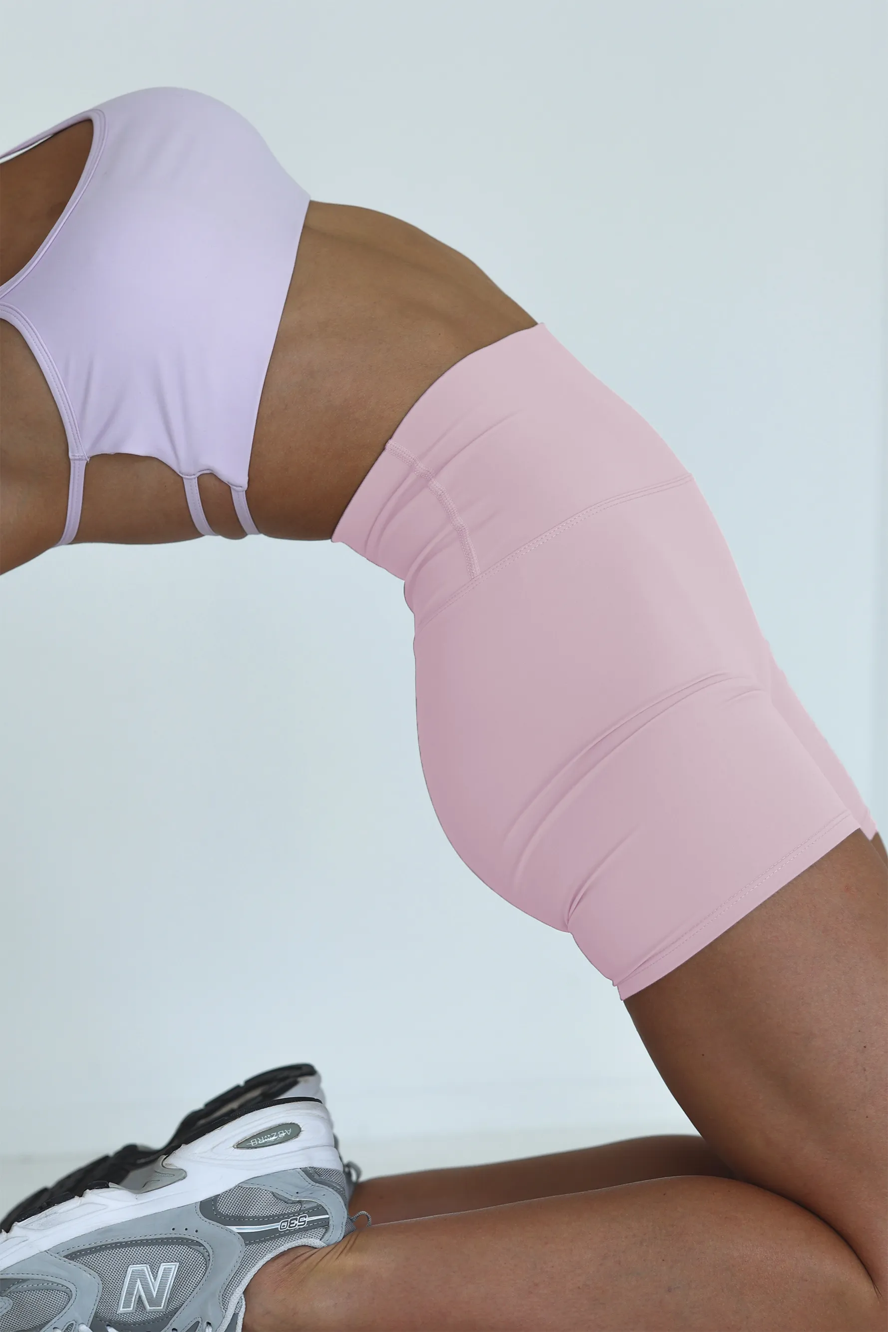Luxe seamless shorts: baby pink