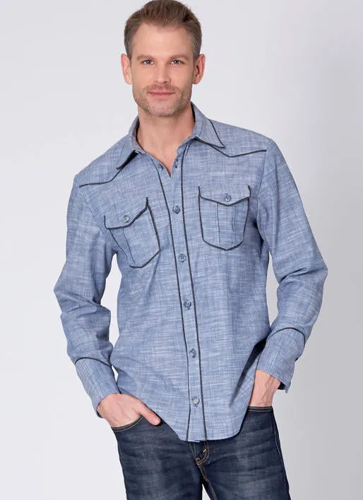 M7980 Misses' and Men's Shirts