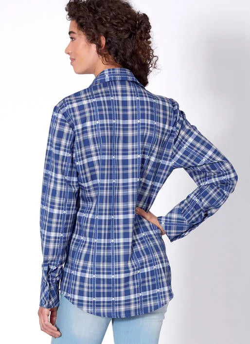 M7980 Misses' and Men's Shirts
