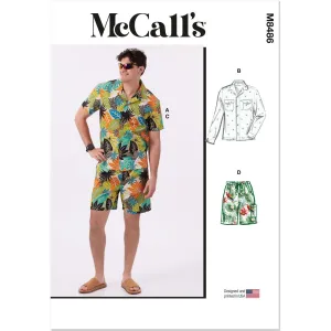 McCall's Pattern M8486 Men's Shirts and Shorts