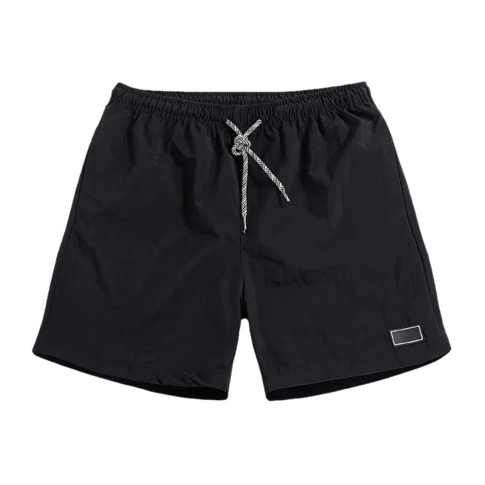 Men Casual Breathable Quick Dry Pants Pockets Beach Solid Color Sport Shorts Men's Short Summer Male Pant with Pocket Breathable