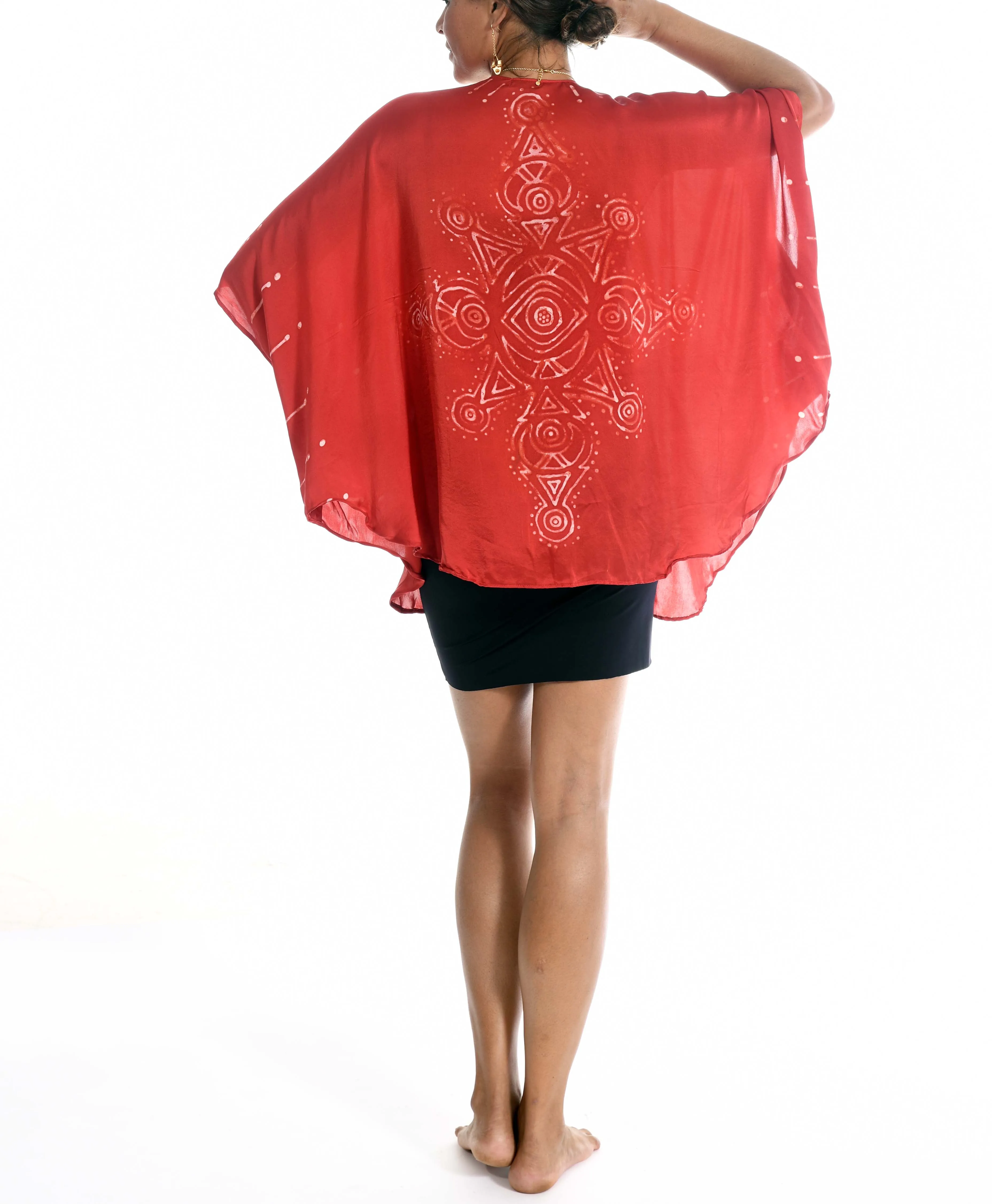 Minds Eye Kimono Red