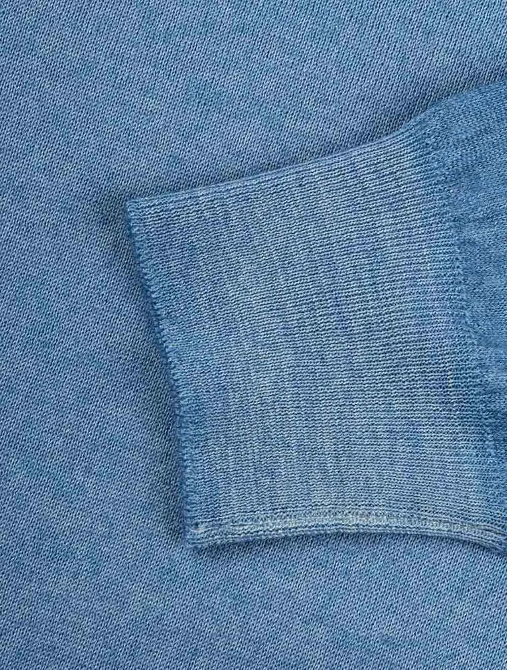 Mock Neck Half Zip Aqua