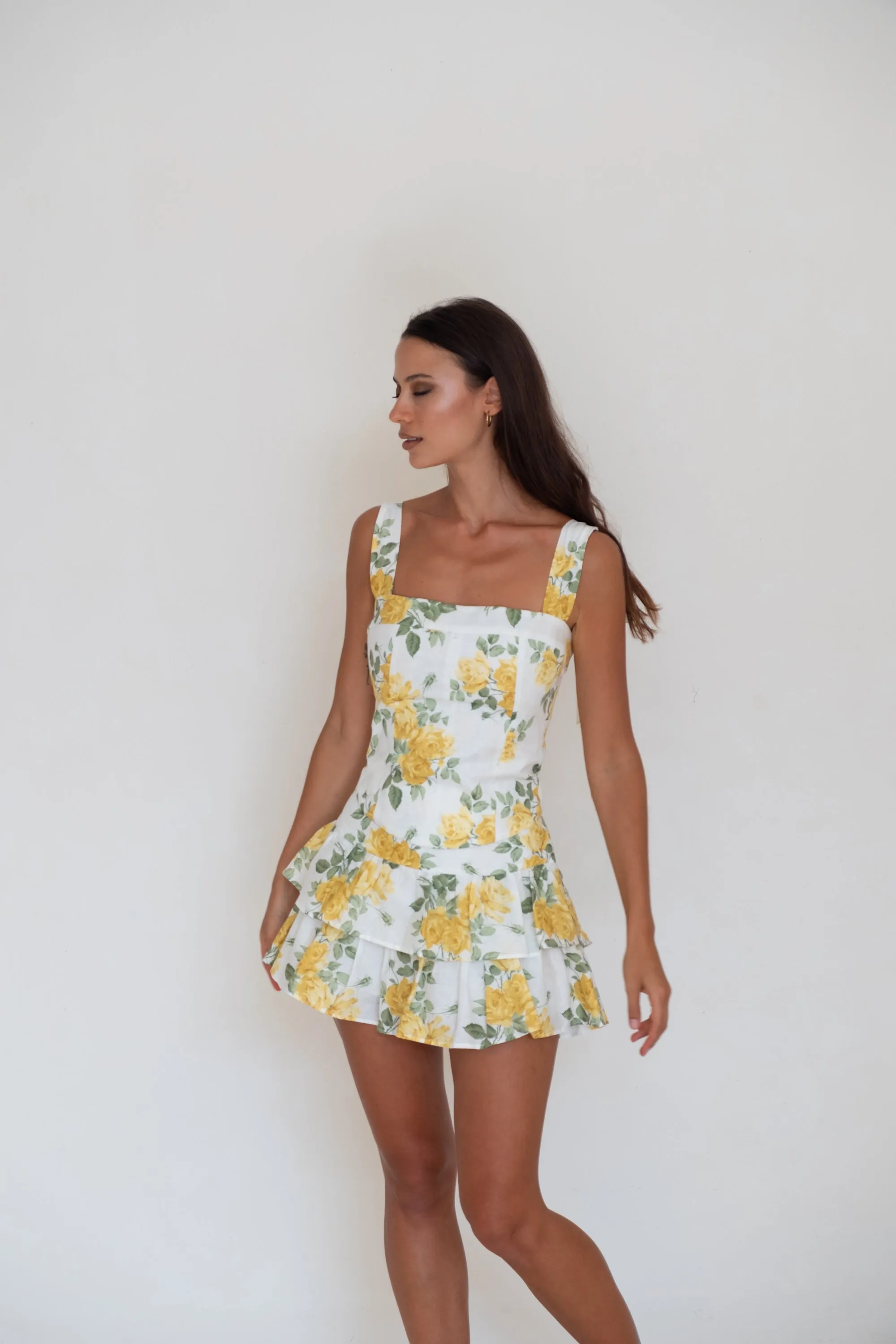 Newport Shorts Yellow Liberty Floral