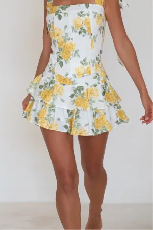 Newport Shorts Yellow Liberty Floral