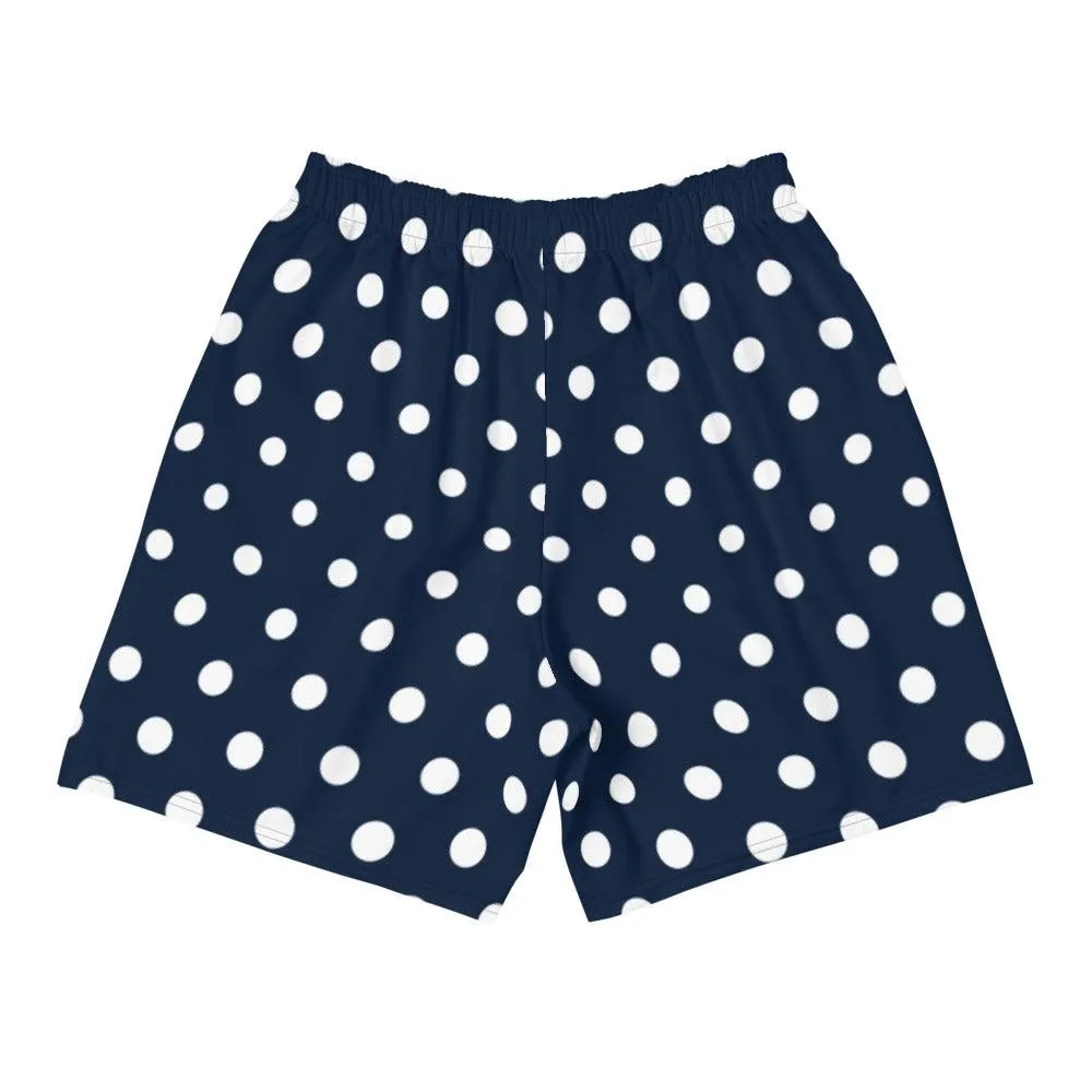 Polkadot Active Training Workout Shorts (Navy)