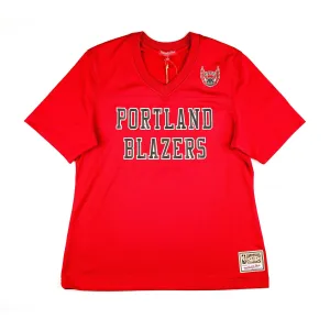 Portland Trail Blazers Mitchell & Ness Women's Red Retro Drexler Tee