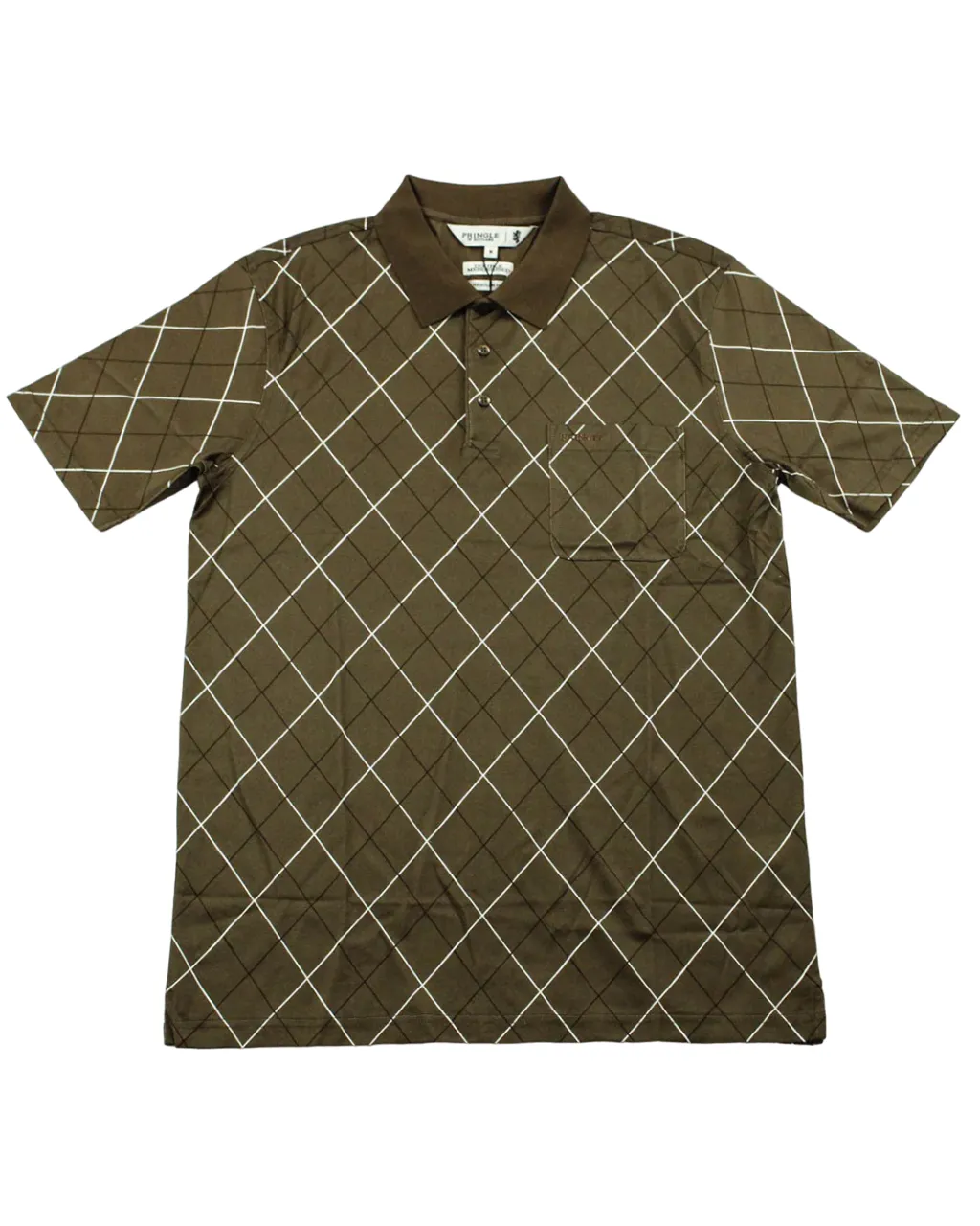 Pringle  Stone Brown Double Mecerized  Golfer