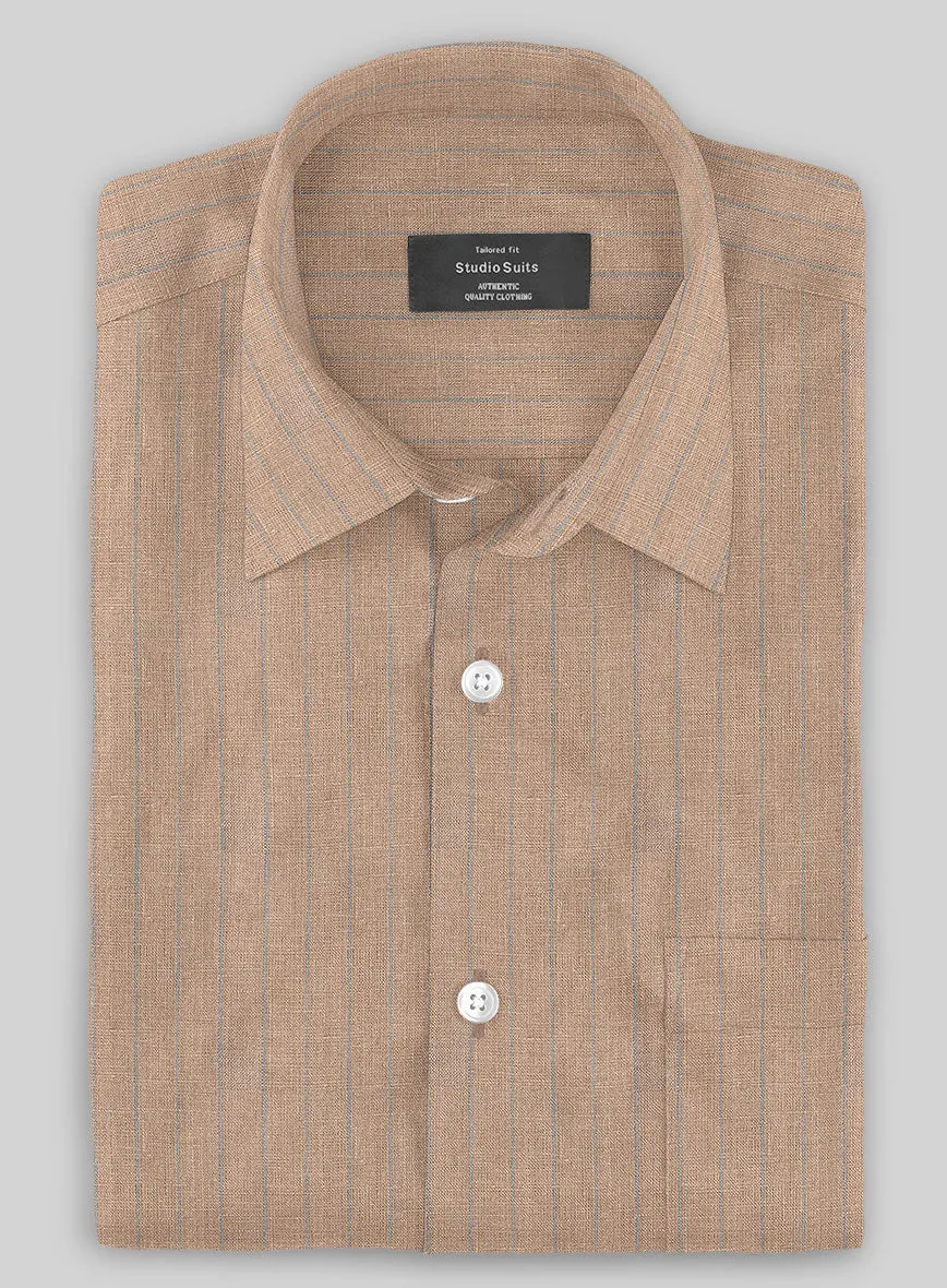 Quicksand Stripe Linen Shirt